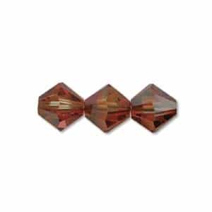 Swarovski 4mm Tangerine bicone crystal beads