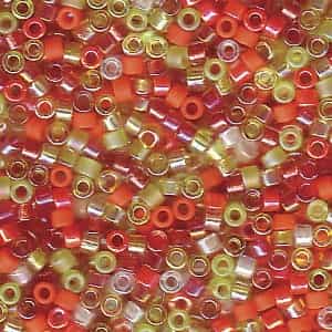 Miyuki Delica Seed Bead Mix 7.2g Tango